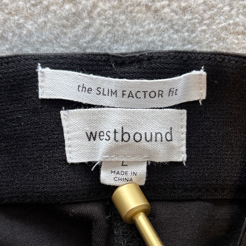 Westbound Slim Factor Fit Skinny Jean Pant L Black - Picture 8 of 10